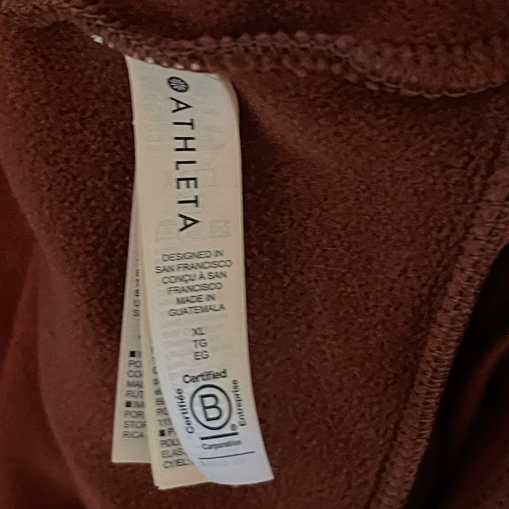Athleta Half-Zip Pullover Sweatshirt in Brown - Picture 6 of 8